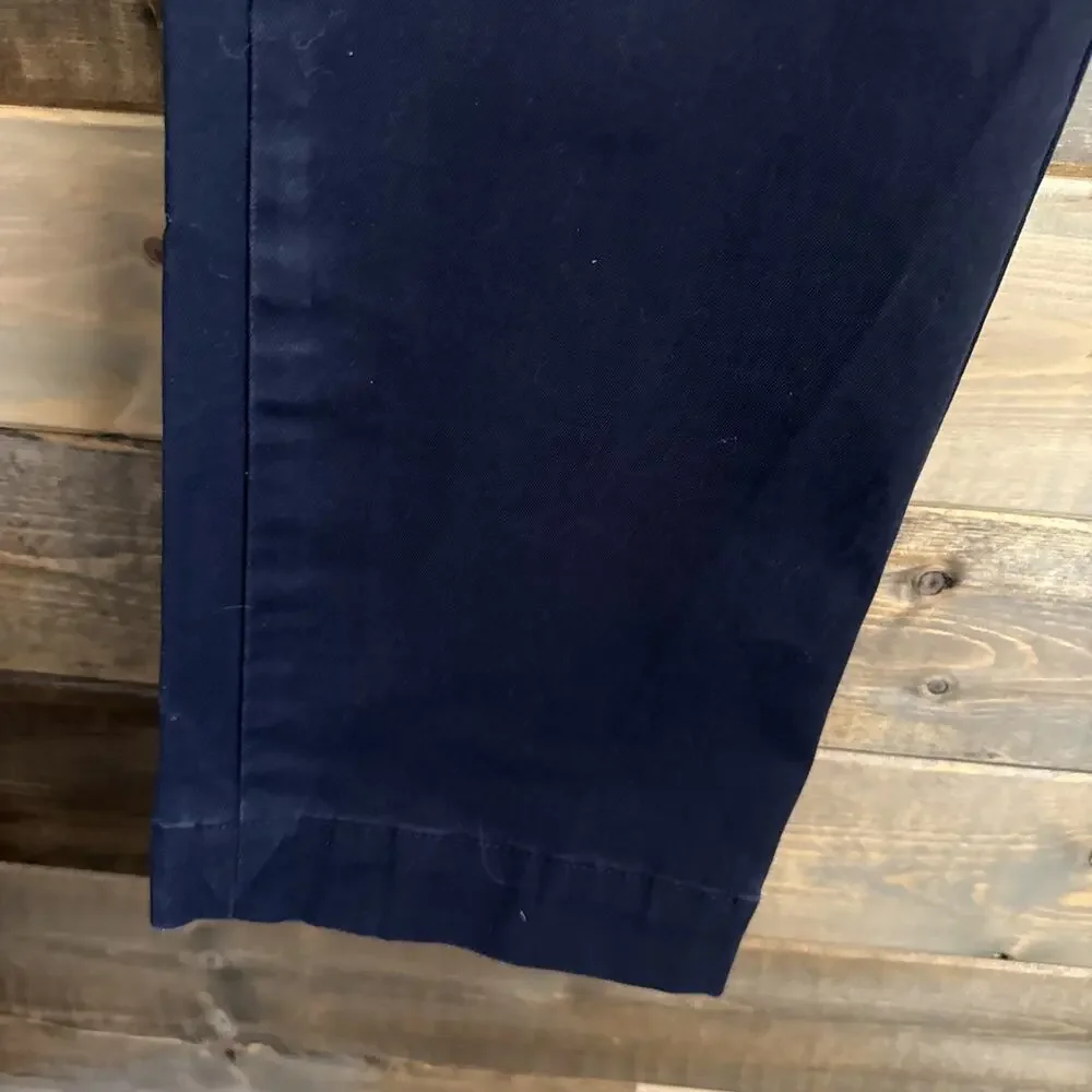 Banana Republic Men’s Aiden Chino Pants 33x32 Navy Blue Slim Fit Cotton Stretch